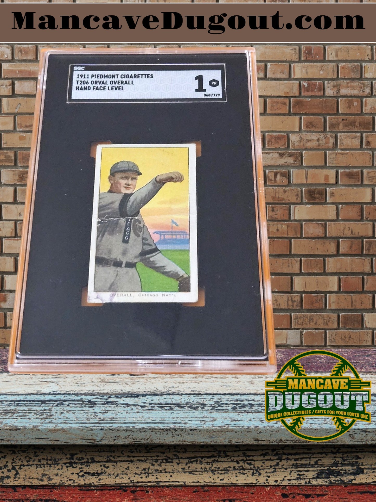 1909–11 T206 White Border - Orval Overall (Hand at Face Level) Piedmont 350 RC Card