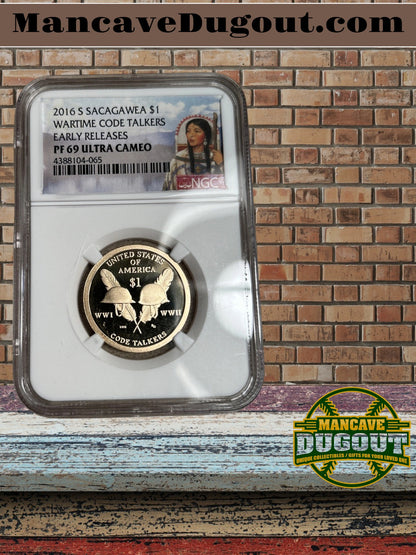 2016-S Sacagawea Dollar PCGS or NGC PR-69 DCAM