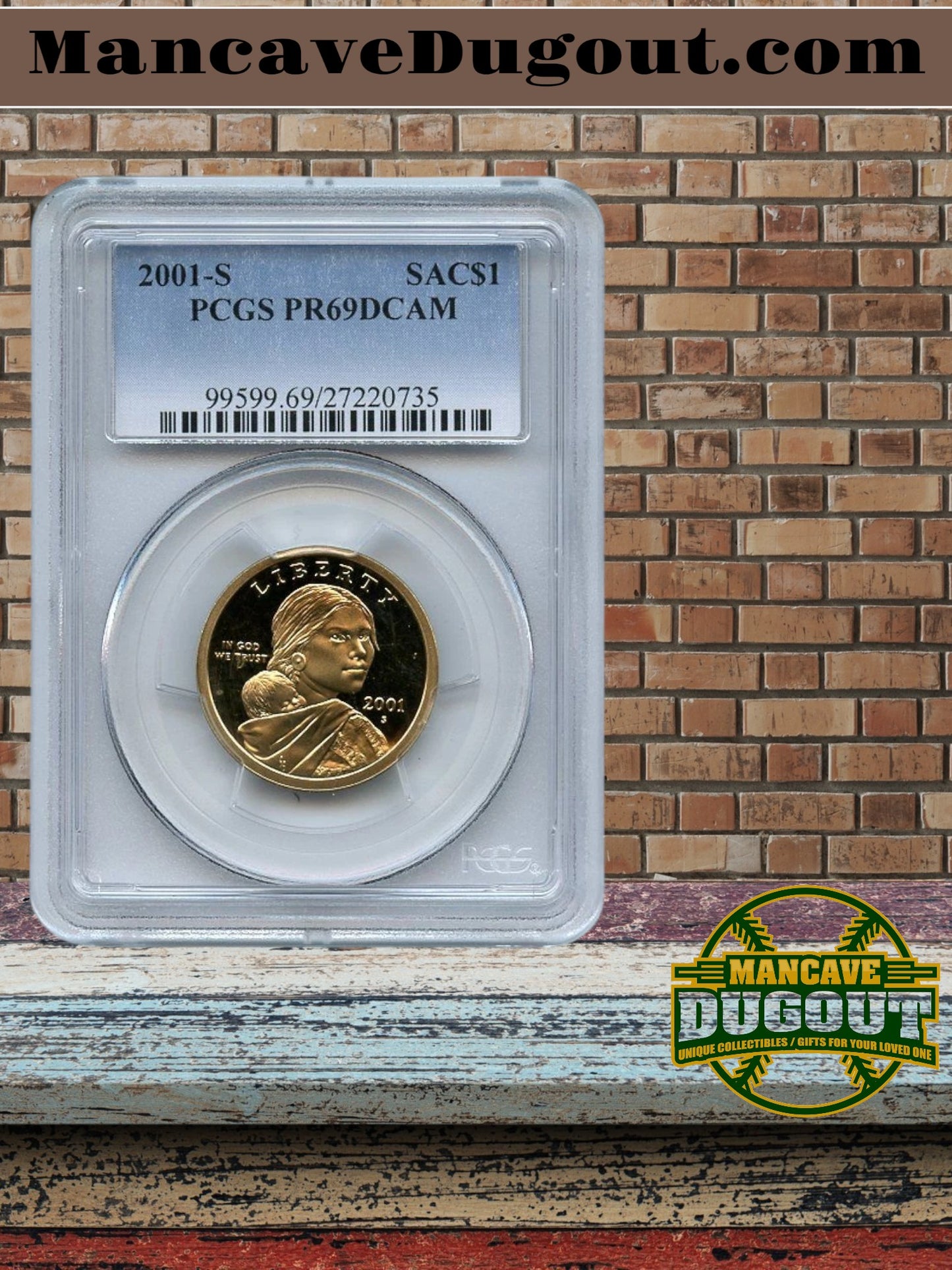 2001-S Sacagawea Dollar PCGS or ICG PR-69 DCAM