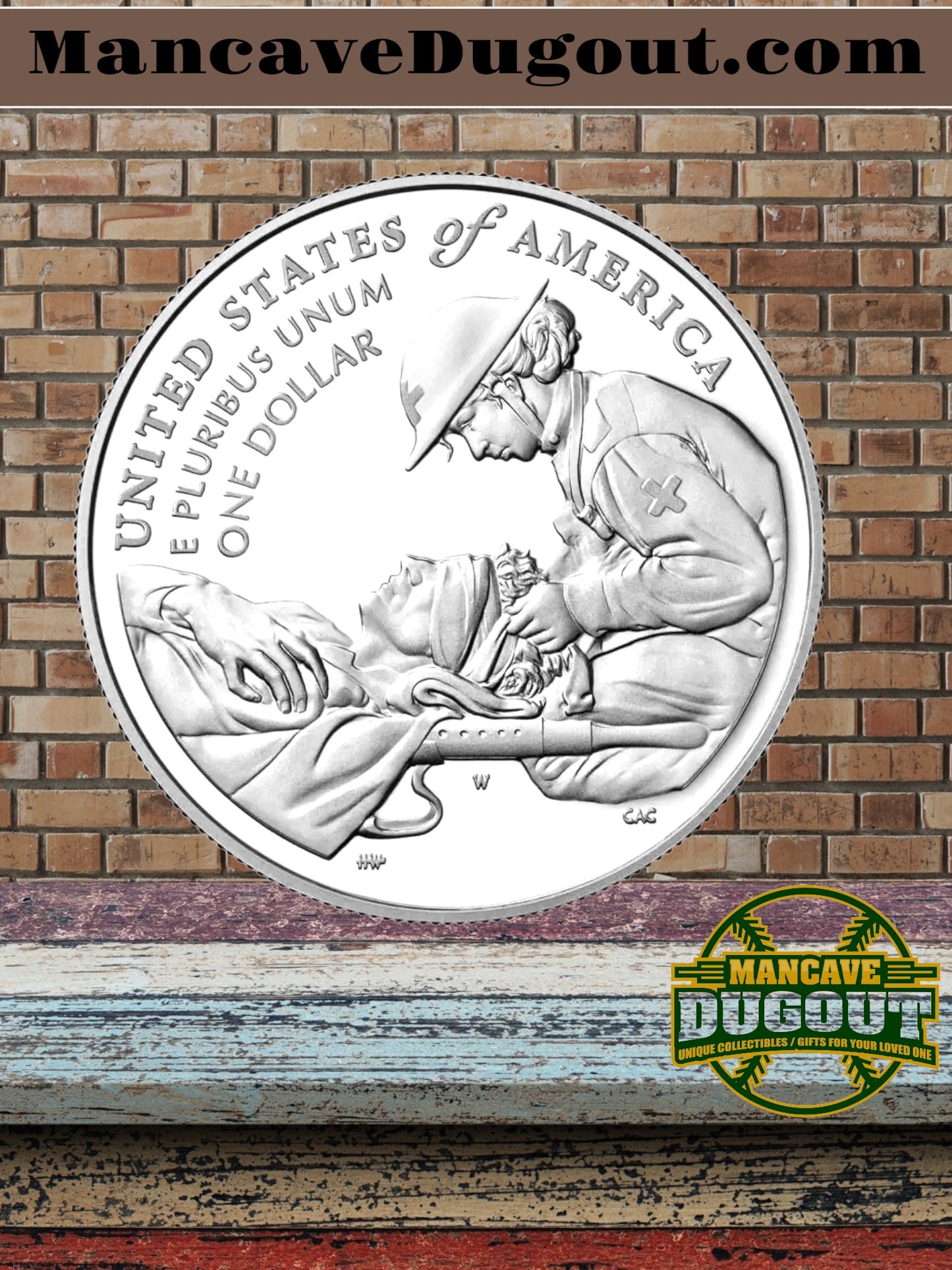 2022 W Purple Heart Hall of Honor - Colorized Silver Dollar – Proof West Point Mint (W)