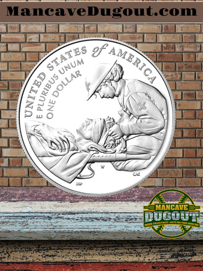 2022 W Purple Heart Hall of Honor - Colorized Silver Dollar – Proof West Point Mint (W)