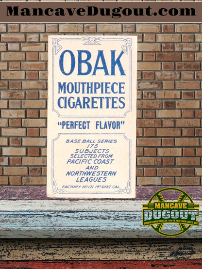 1910 Obak Cigarettes T212 - Jack Cameron – SGC 2 (Good) Low Population Graded
