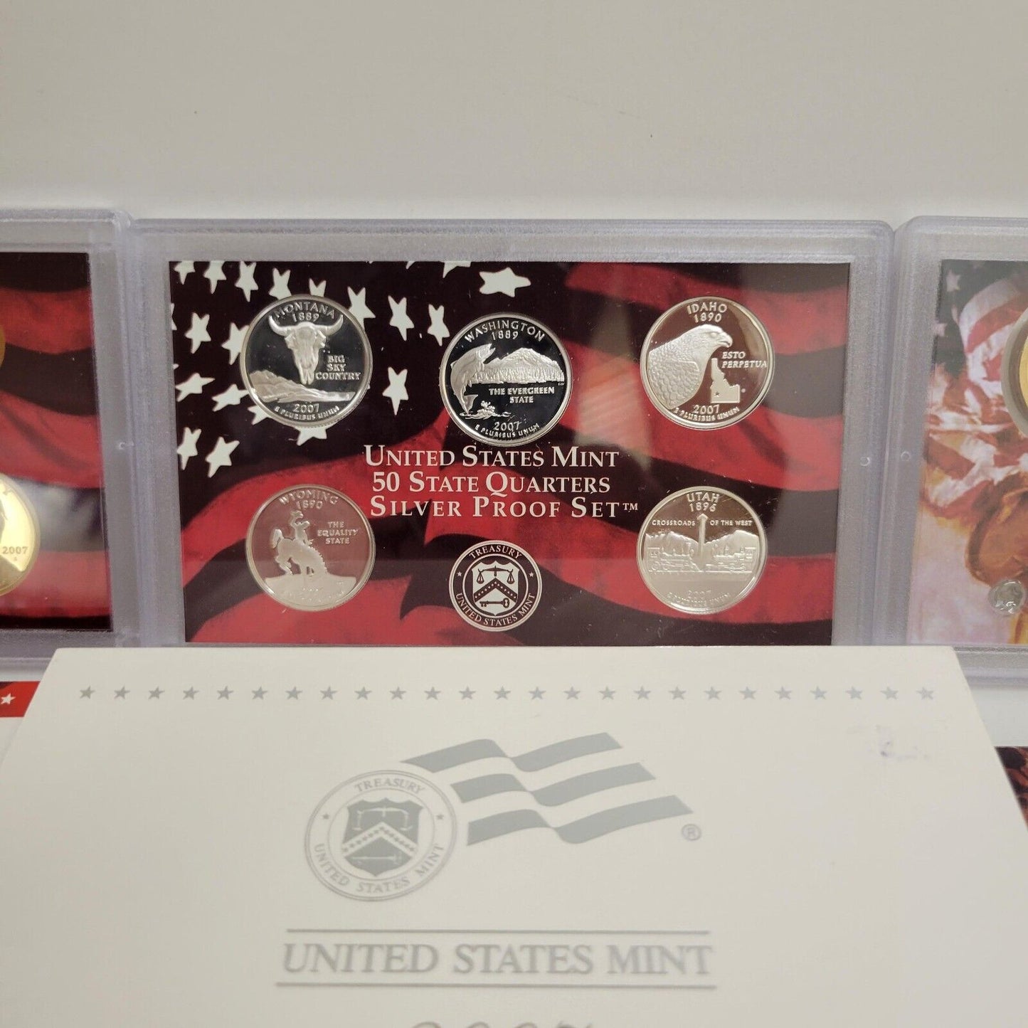 2007 S United States Mint Silver Proof Set 14 Coin Set with Box & COA