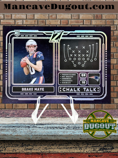2024 Panini Zenith – ChalkTalk - Drake Maye #2 – Rookie Card (RC)