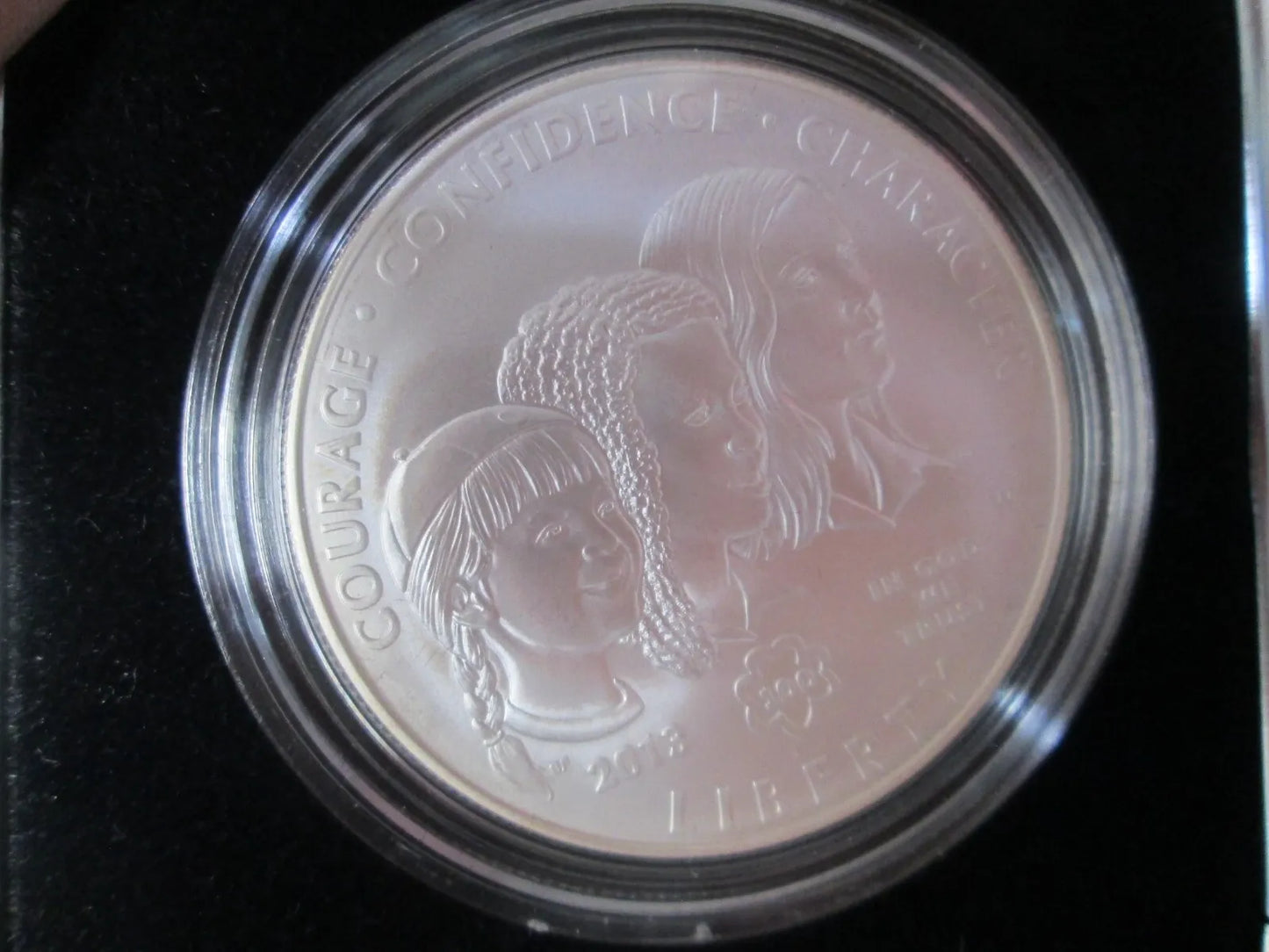 2013 Girl Scout of the USA Centennial Uncirculated silver dollar coin