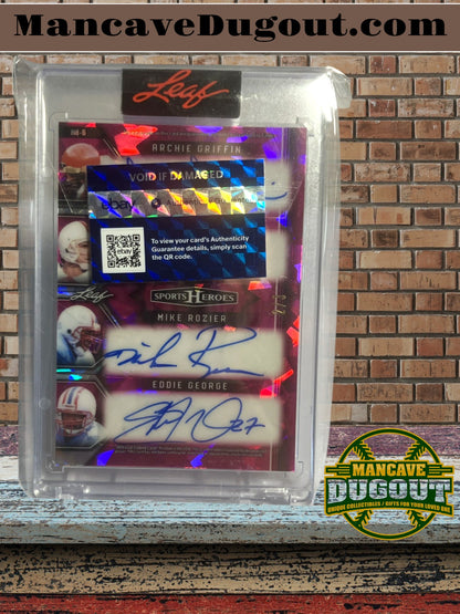 Leaf Sports Heroes 8 Autographs 2/3 – Barry Sanders, Bo Jackson, Daniels, Flute and more