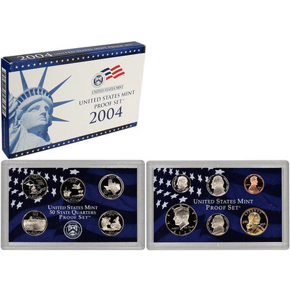 2004 Quarter Set US Mint Proof Set | Beautiful Set | Box & COA.