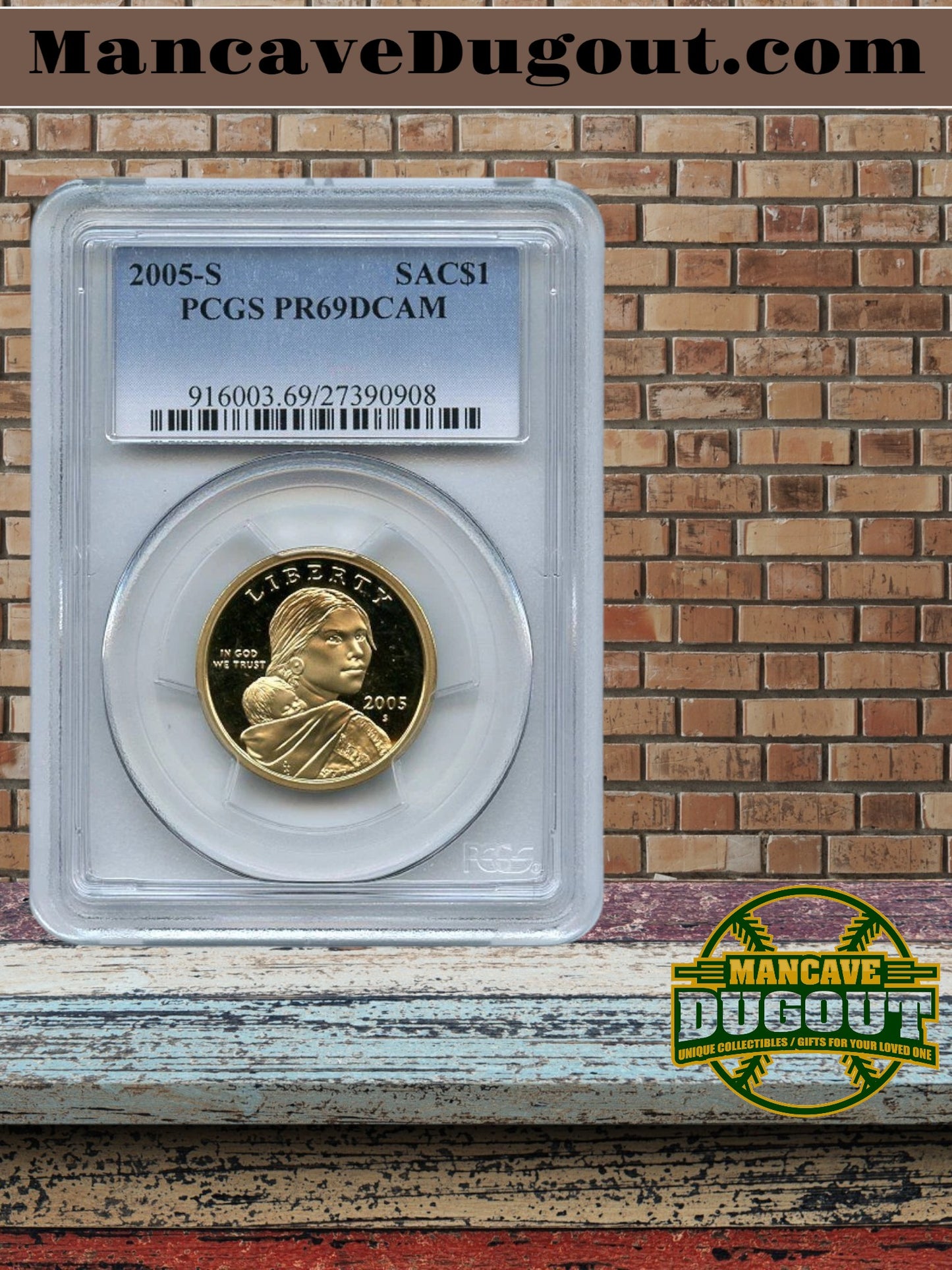 2005-S Sacagawea Dollar PCGS & ICG PR-69 DCAM