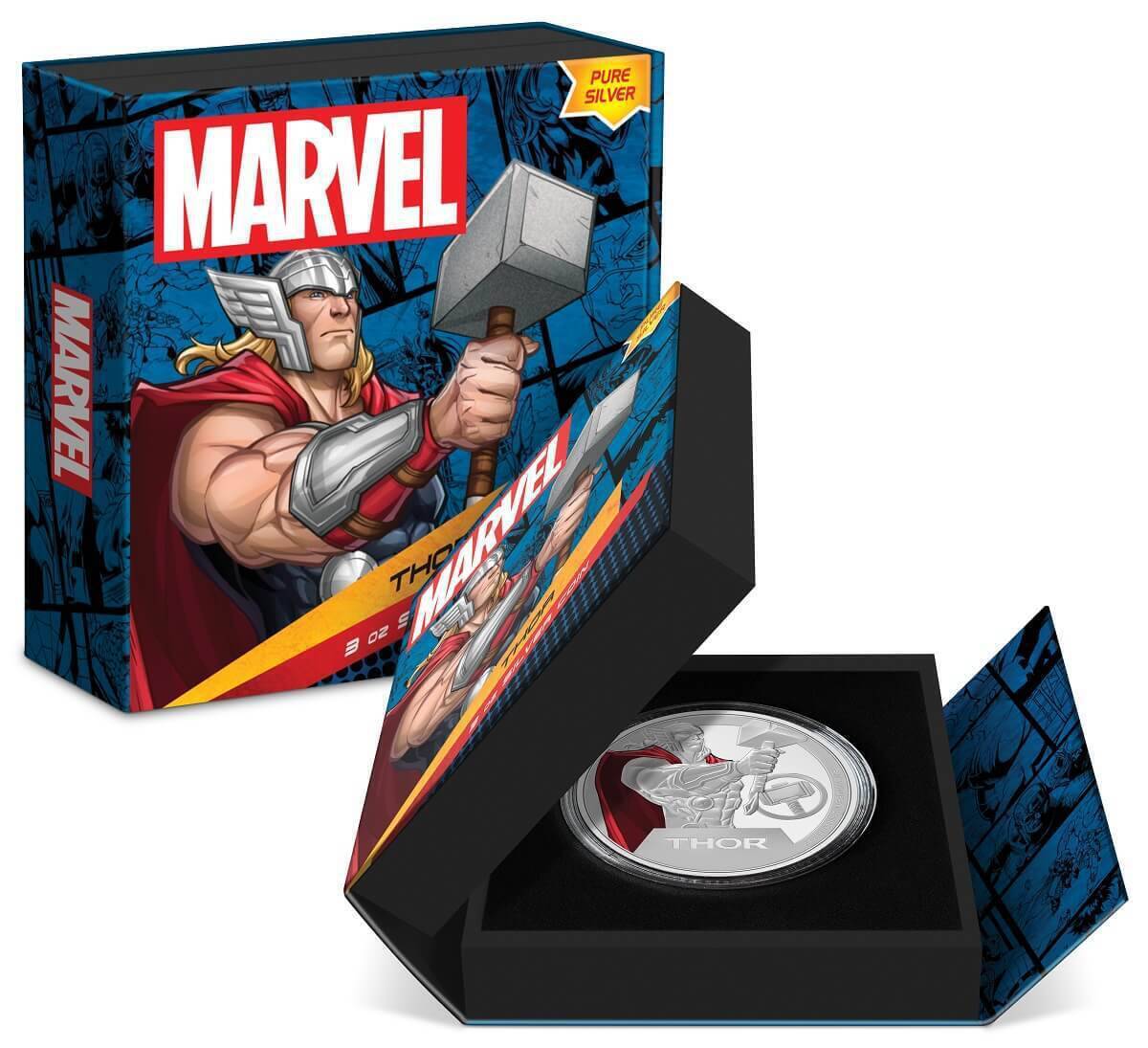 2023 Niue Marvel Thor 3oz Silver Colorized Proof Coin