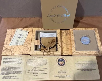 Lewis & Clark U. S. Mint Coin & Pouch Set - With COA