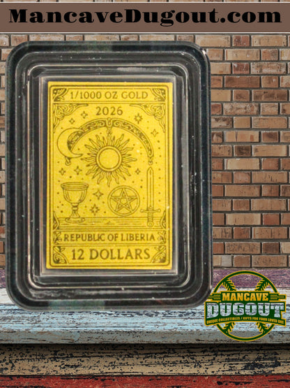 2026 Liberia “The Magician” – 1/1000 Troy oz 24K Gold Coin (In Card)