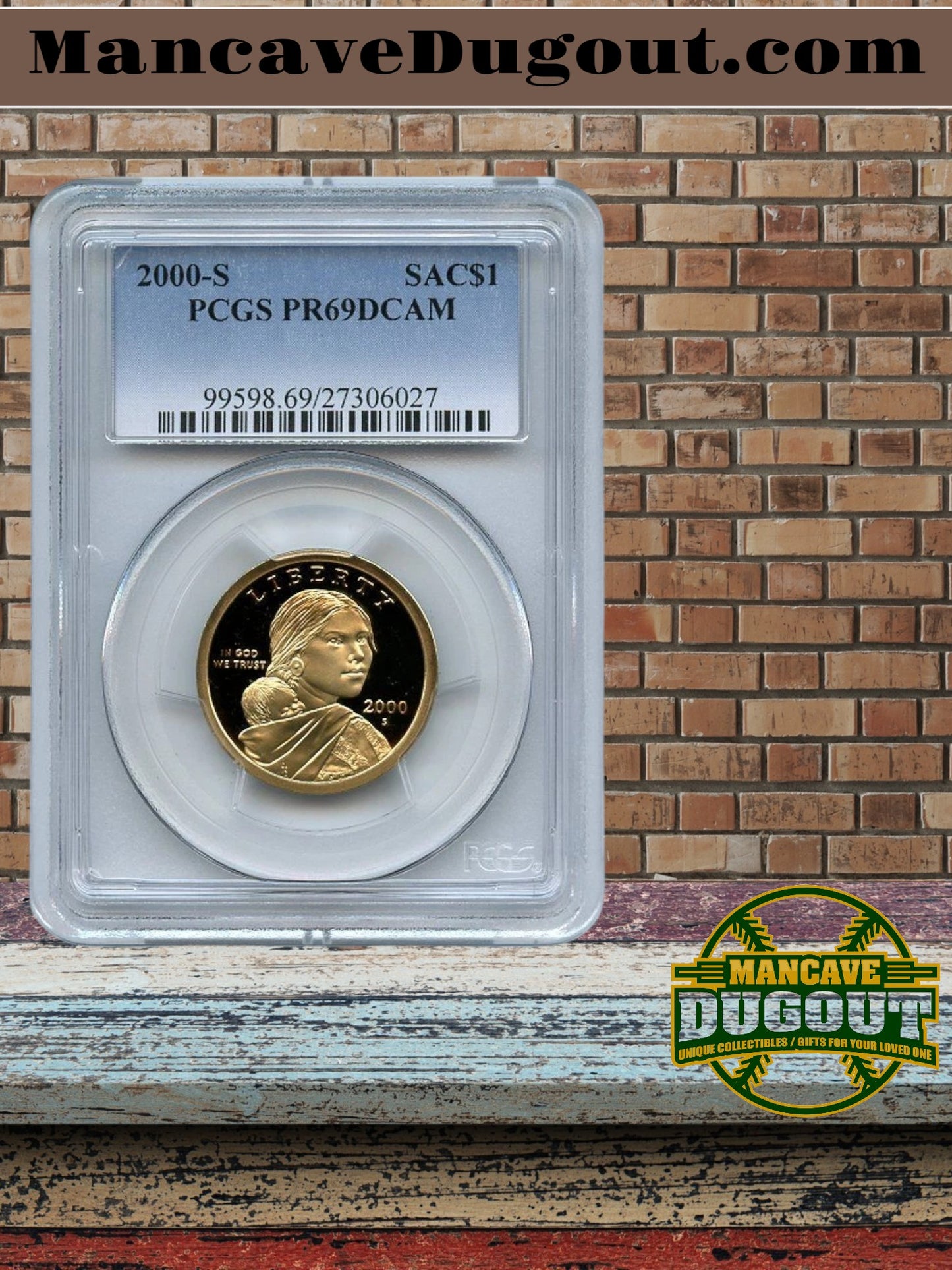 2000-S Sacagawea Dollar PCGS or ICG PR-69 DCAM