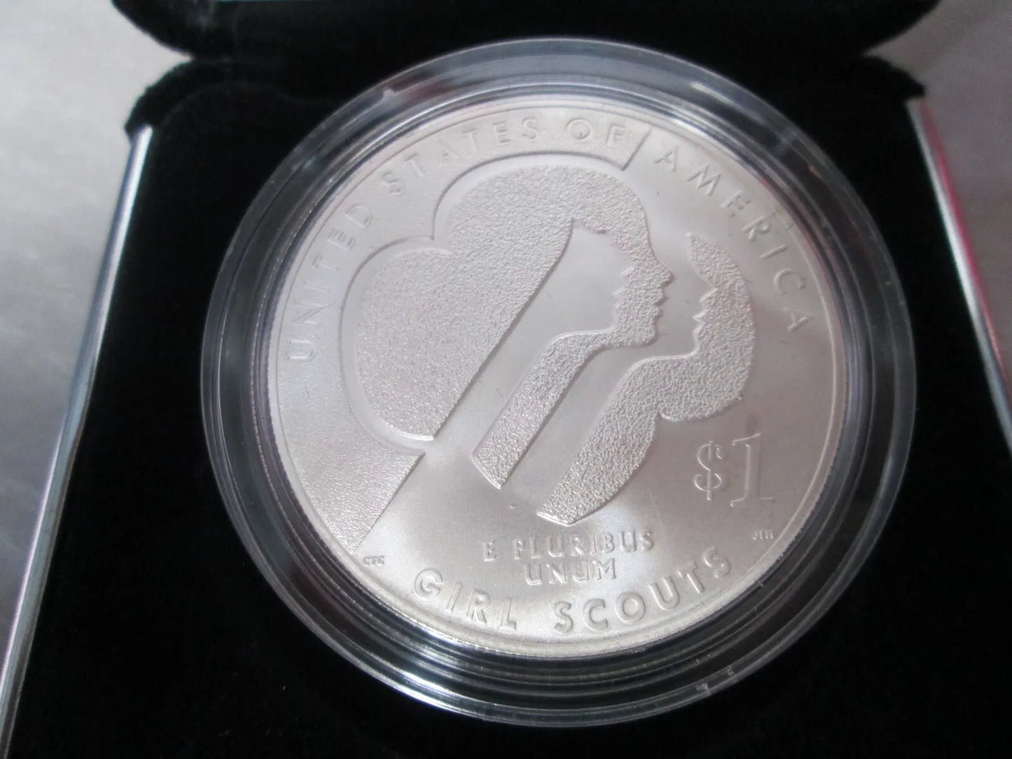 2013 Girl Scout of the USA Centennial Uncirculated silver dollar coin