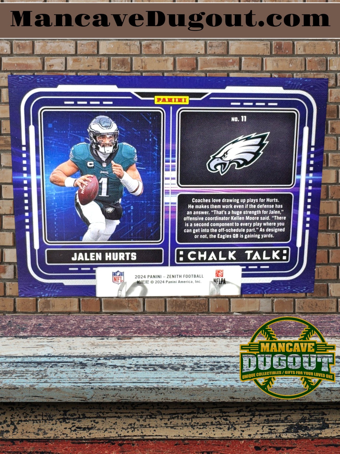 2024 Panini Zenith – Chalk Talk (Navy SP) - Jalen Hurts #11 — Philadelphia Eagles