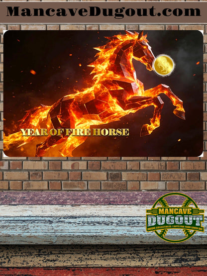 2026 Liberia “Year of the Fire Horse” Gold Coin – 1/1000 oz .9999 Fine+COA Card