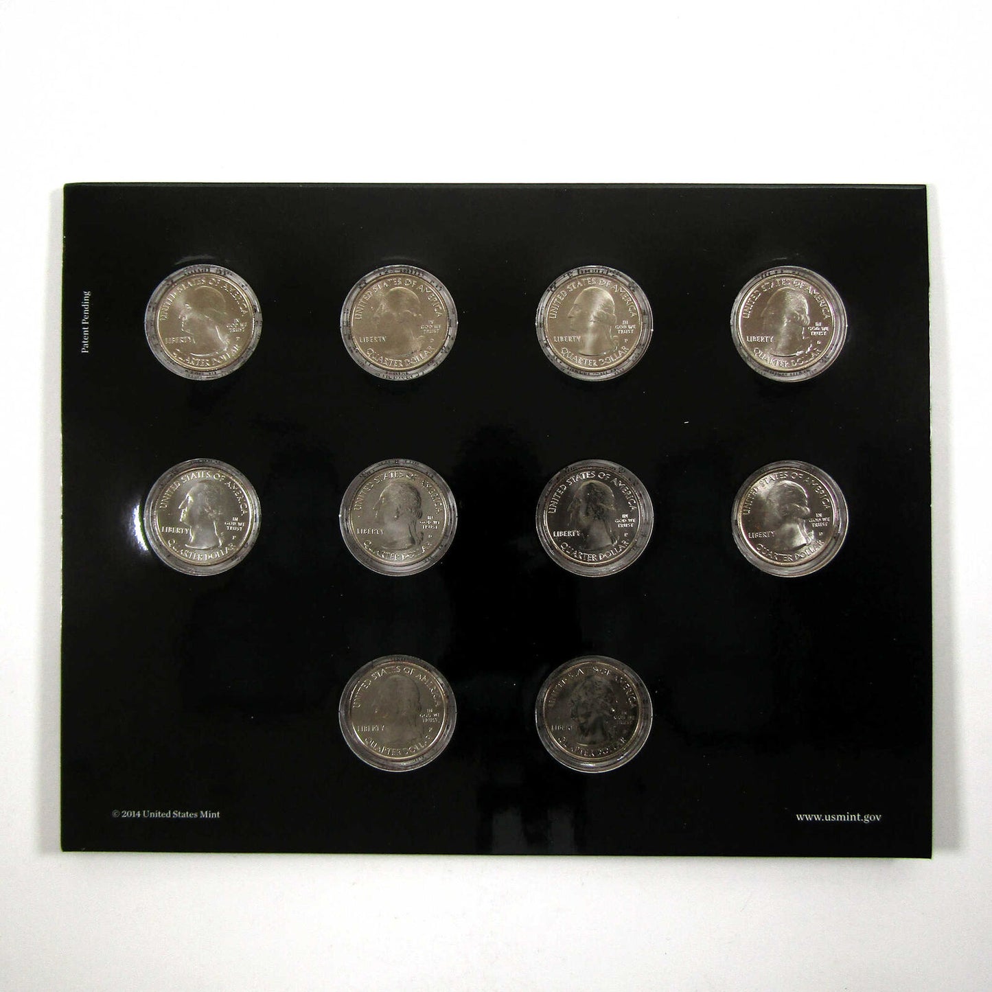 2014 P&D National Park Quarter Uncirculated Coin Set OGP