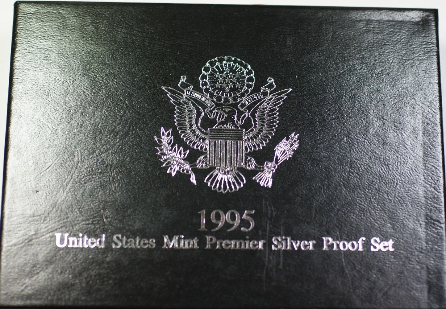 1995-S U.S. Mint Complete SILVER Premier Proof Set 5 Gem Coins with Box and COA