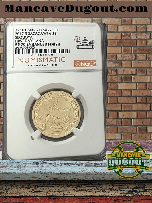 2017 225th Anniversary Set 2017 Sacagawea $1 - 1st Day – SP 69