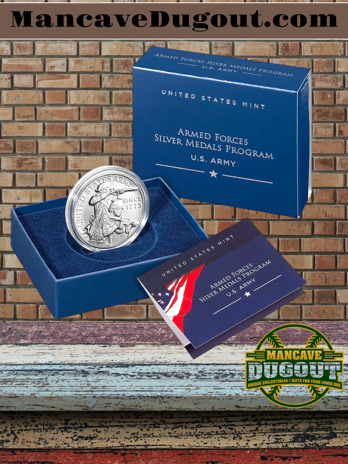 U.S. Mint Armed Forces Silver Medal – Army - 1 oz .999 Fine Silver • Proof Finish • Original Mint Packaging & COA