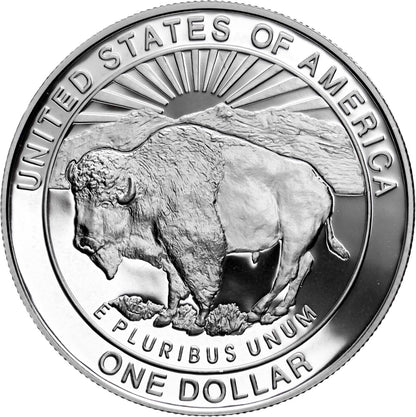 1999 P Yellowstone National Park Proof Commemorative 90% Silver Dollar US Coin