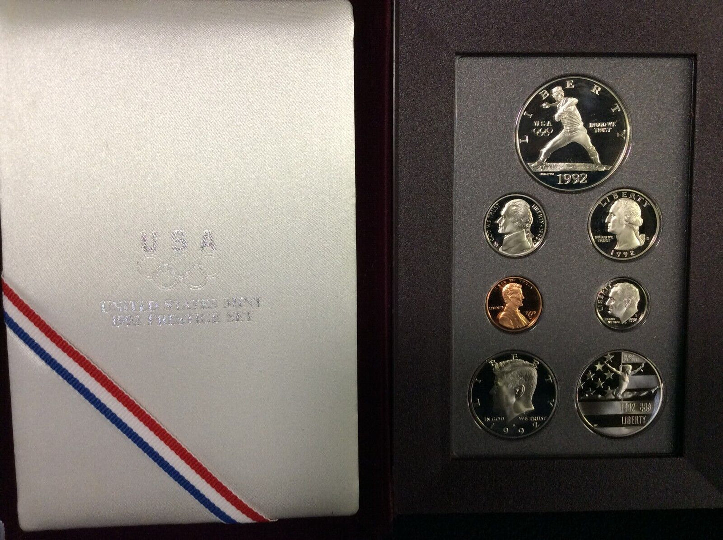 1992 Prestige Proof Set of U.S. Coins in Mint Issued Display Wallet with COA