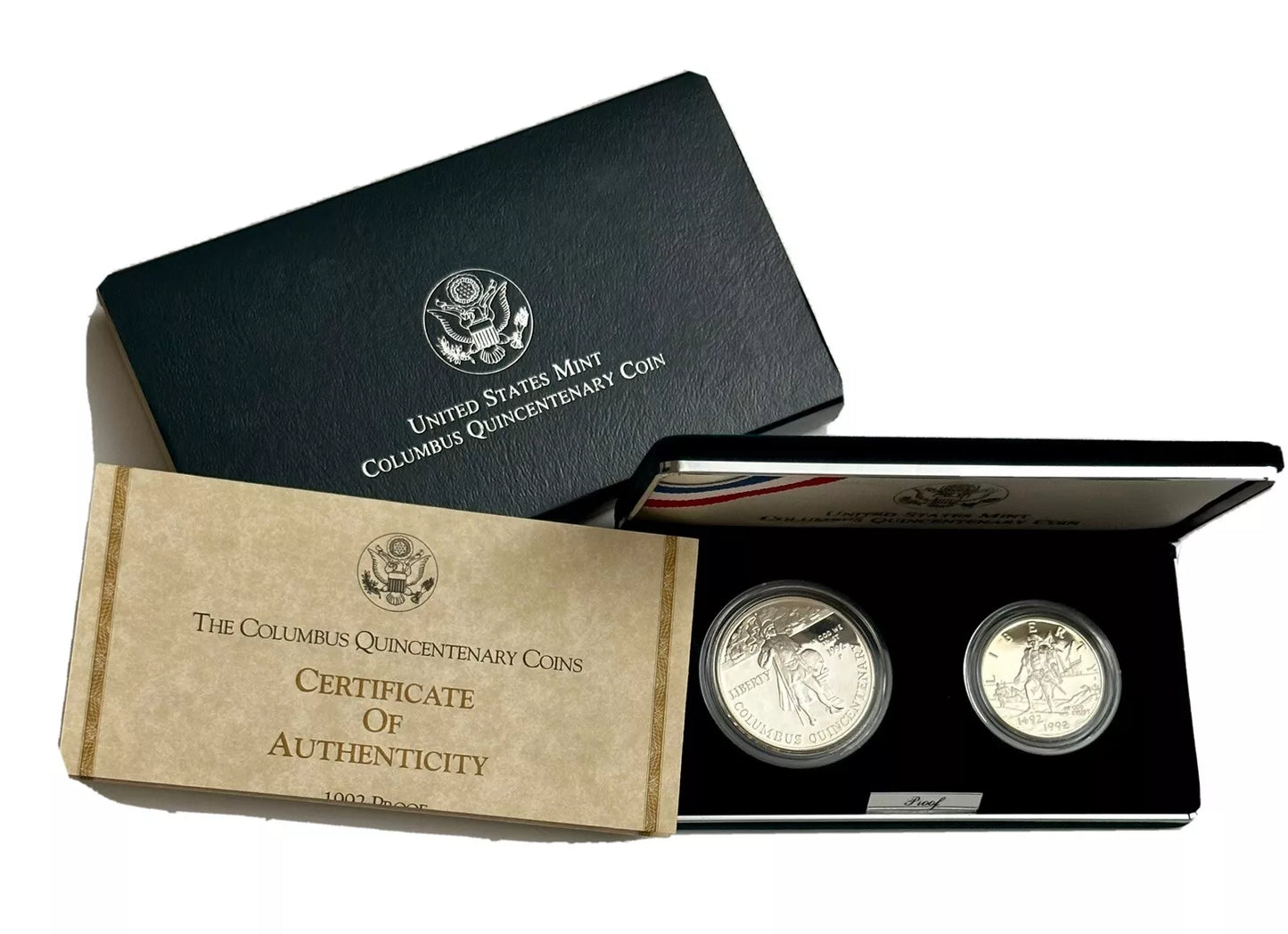 1992 Columbus Quincentenary Two-Coin Proof Set