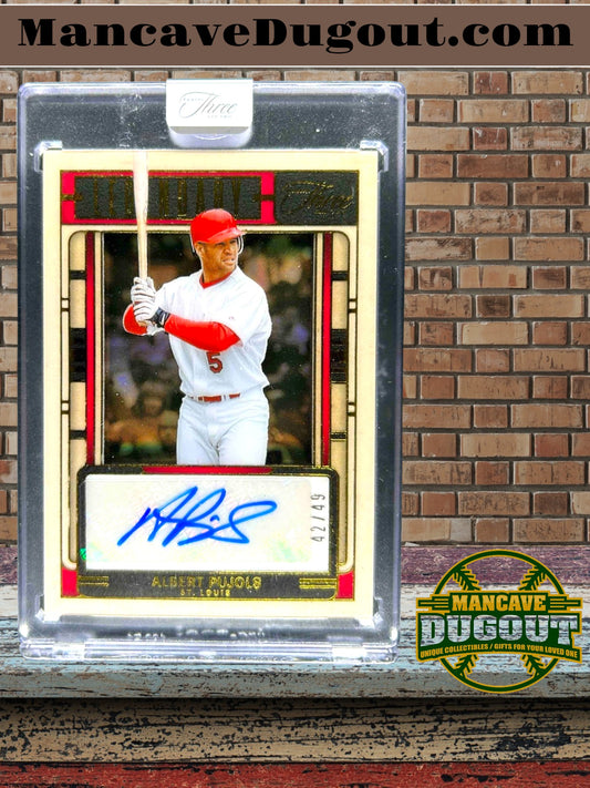 2025 Panini Three and Two Albert Pujols Legendary Signatures Auto #42 of 49