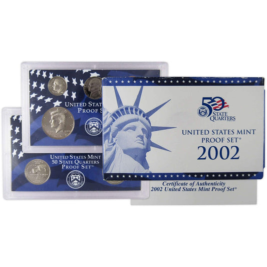 2002 Quarter Set US Mint Proof Set | Beautiful Set | Box & COA