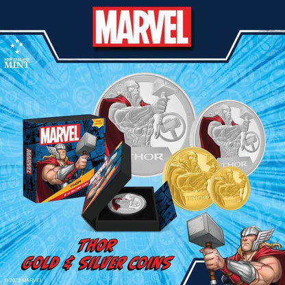 2023 Niue Marvel Thor 3oz Silver Colorized Proof Coin