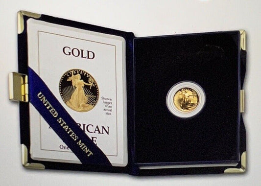 1996 American Eagle One-Tenth Ounce Gold Bullion Coin w/Box & COA