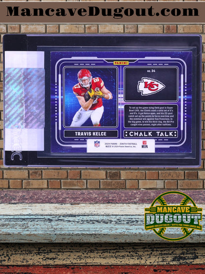 2024 Panini Zenith Chalk Talk Red – Travis Kelce #24 – CGC AUTHENTIC – 36/50