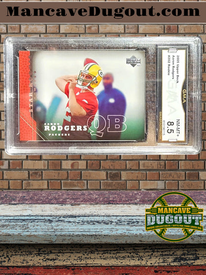 2005 Upper Deck - Aaron Rodgers Rookie Card - RC #202 - GMA 8.5 - Green Bay Packers