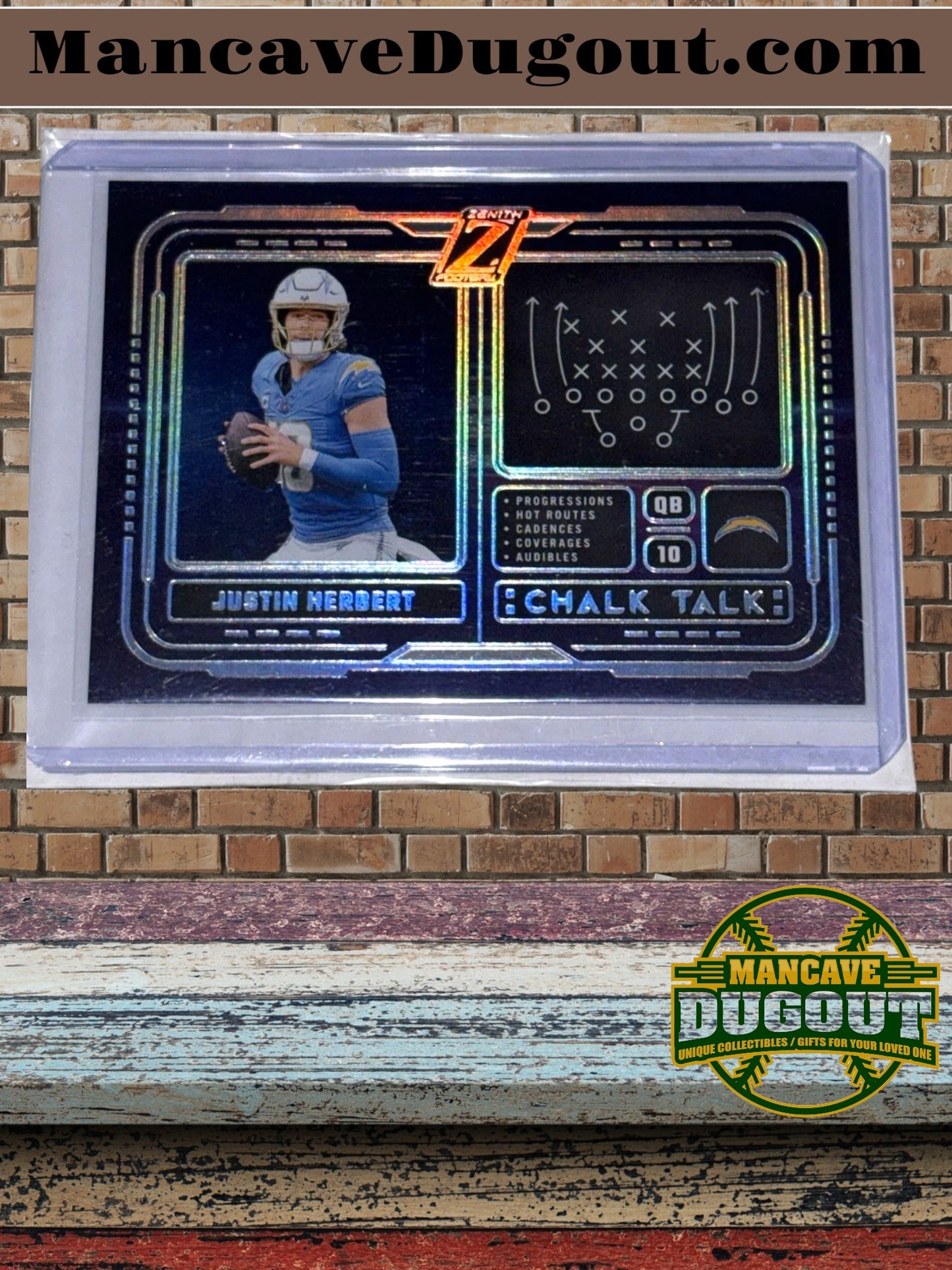 2024 Panini Zenith – Chalk Talk #12 - Justin Herbert — San Diego Chargers