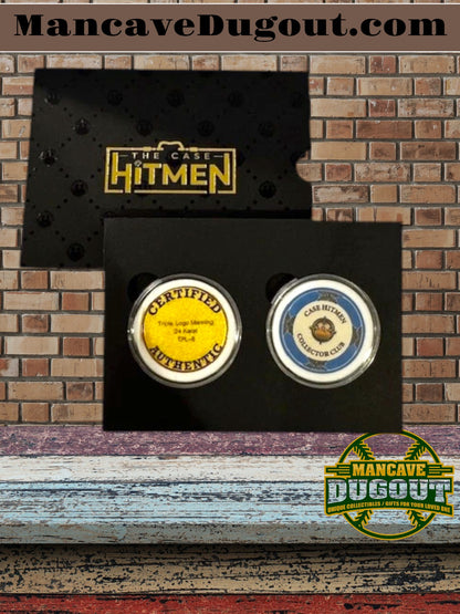 Case Hitmen — Triple Logo Manning - Eli Manning • Archie Manning • Peyton Manning - 1 of 1 - 24K Premium Variant