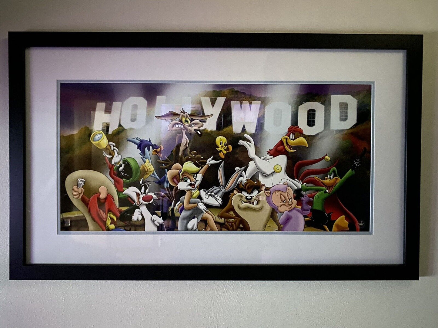 Looney Tunes Toons go to Hollywood II Framed COA