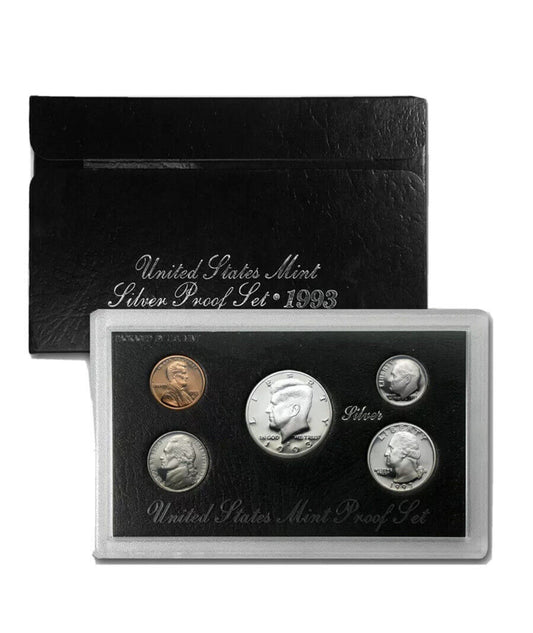 1993 S United States Mint Silver Proof Set