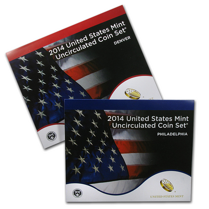 2014 US Uncirculated Mint Set Philadelphia and Denver Mint 28 coins