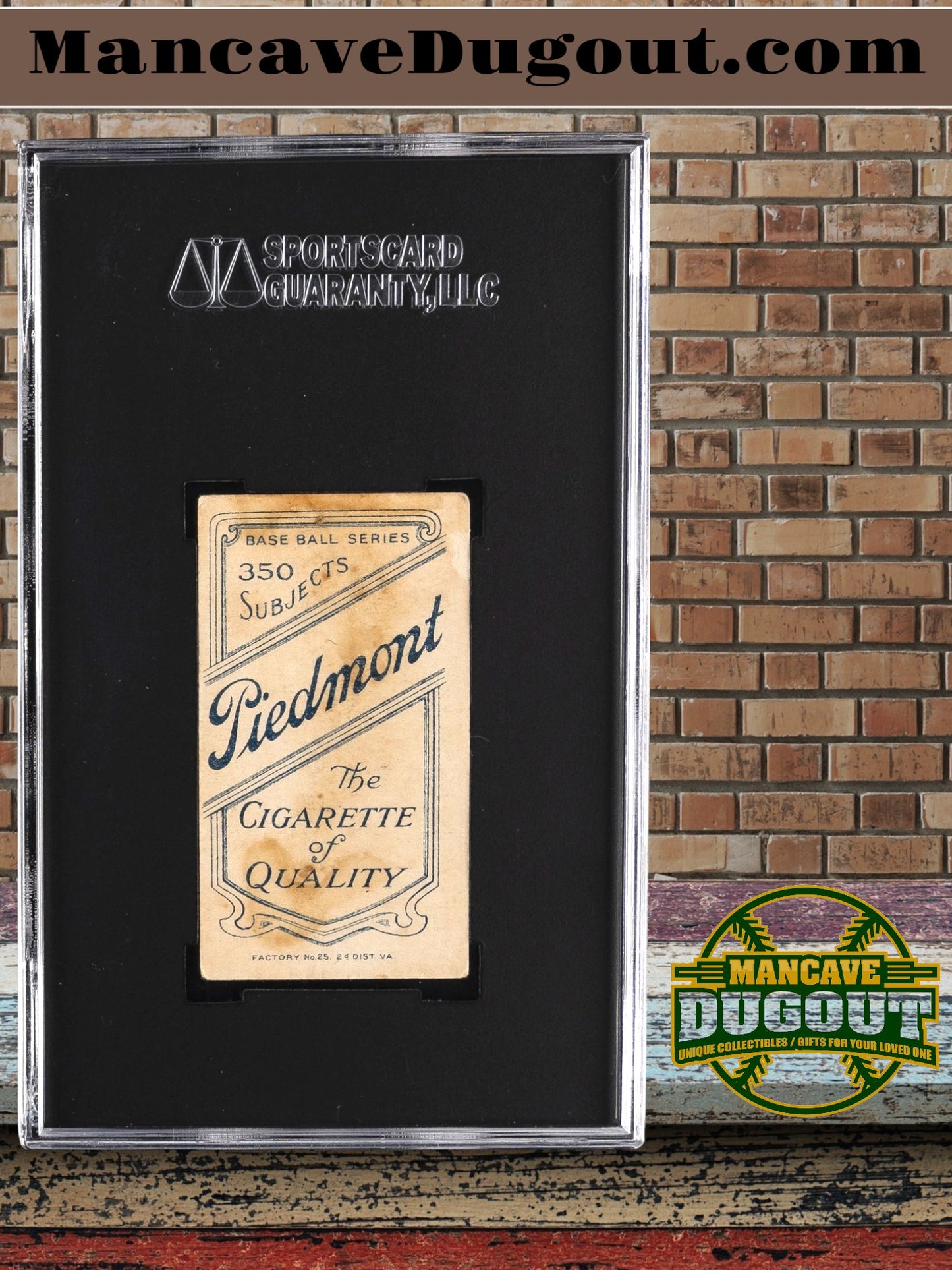 1910 T206 Piedmont Cigarettes - George Schirm – Washington SGC 1.5 (Fair)