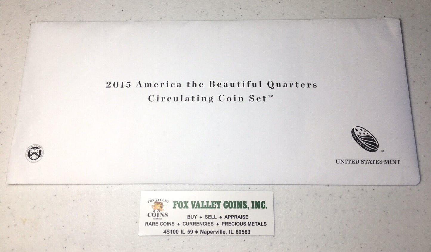 2015 American the Beautiful Quarters Circulating P&D 10 Coin Mint Set