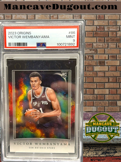Victor Wembanyama — 2023 24 Panini Origins - Rookie Card #86 — PSA 9 Mint