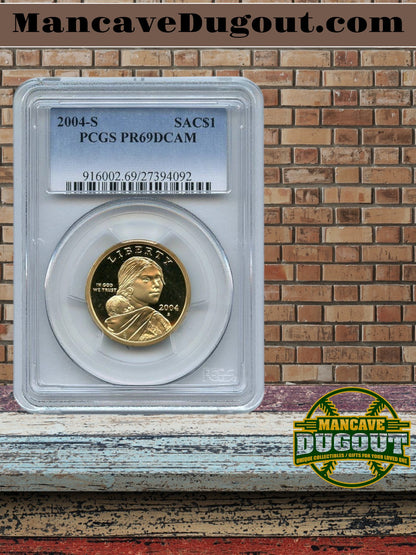 2004-S Sacagawea Dollar PCGS & ICG PR-69 DCAM