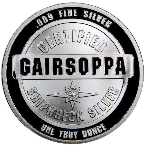 1 oz .999 Silver Certified shipwreck SS Gairsoppa WWII lost treasure recovered.