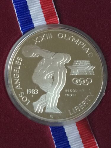 1983 S UNITED STATES Los Angeles 23rd Olympics Proof Silver Dollar Coin