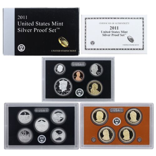 2011 United States US Mint 14-Coin Silver Proof Set