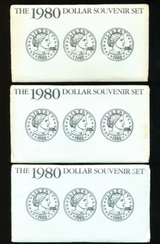 1980 - Dollar Souvenir Sets in original Envelopes