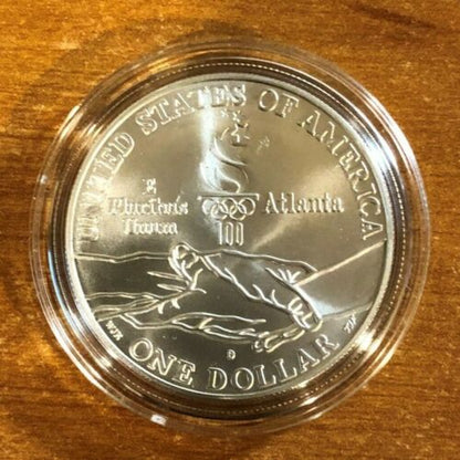 1995-P $1 Atlanta Centennial Olympic Games Paralympics Silver Proof Dollar