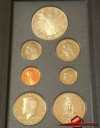 1989 Congressional Prestige Set, 7 Gem Proof Coins U. S. Mint. Whit Case