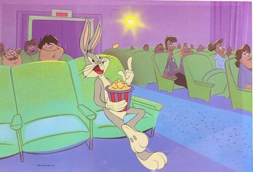 Box Office Bunny Bugs Bunny Sericel Cel 50 Anniversary 1990 Cert of Auth Framed