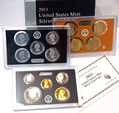 2011 United States US Mint 14-Coin Silver Proof Set