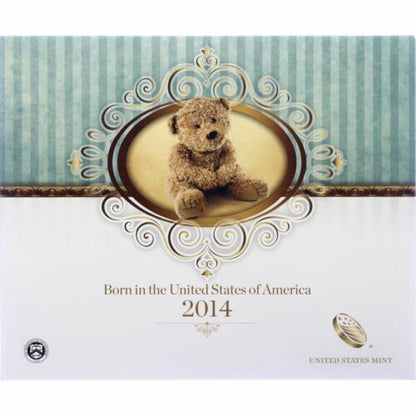 2014 BORN IN THE USA BIRTH YEAR PROOF SET 5 COINS. US MINT OGP & COA
